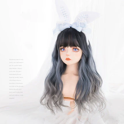 Sandwich Blueberry Long Curly Hair HA0255 - Image 3
