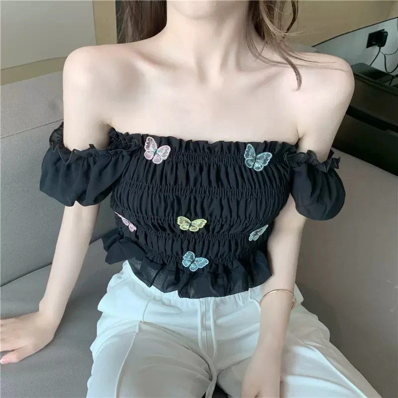 Sexy Chiffon Shirt HA1061 - Image 2
