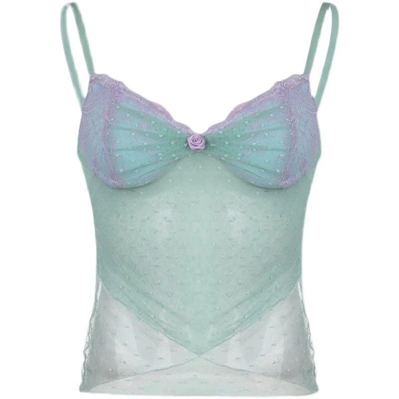 Sheer Mesh Camisole    HA1948 - Image 4