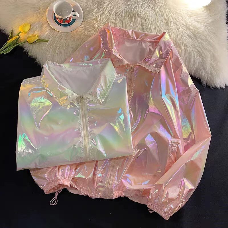 Shiny coat sun protection clothing   HA1785 - Image 4