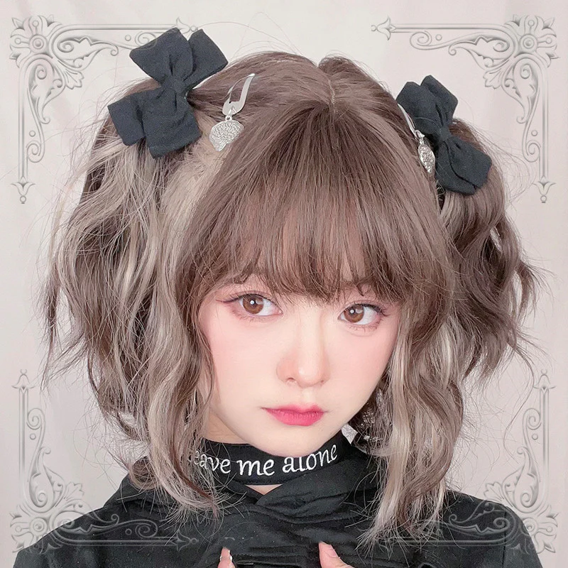 Short hair hanging ear highlight wig   HA0779 - Image 5