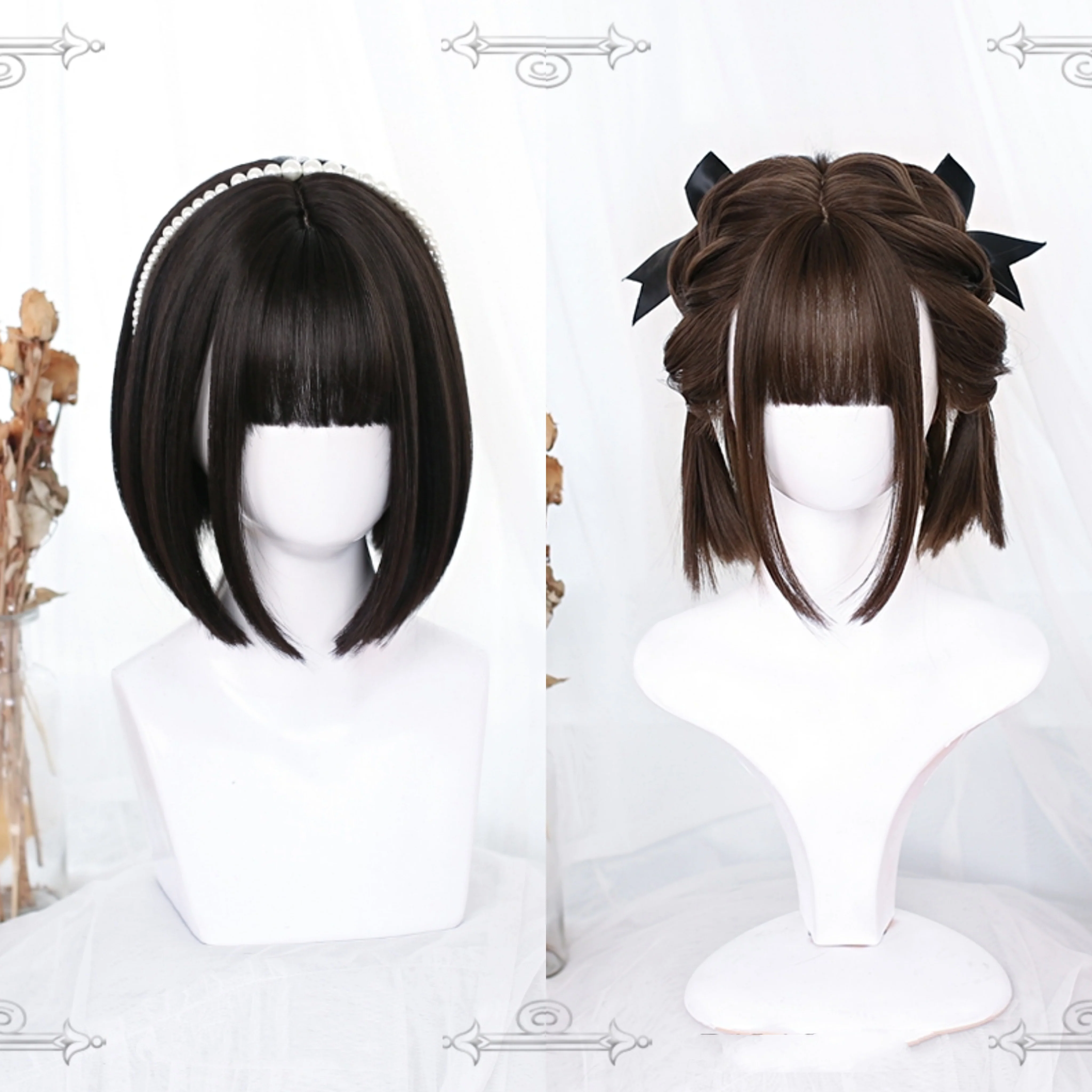 Short hair with crispy bangs HA0473 - Image 4