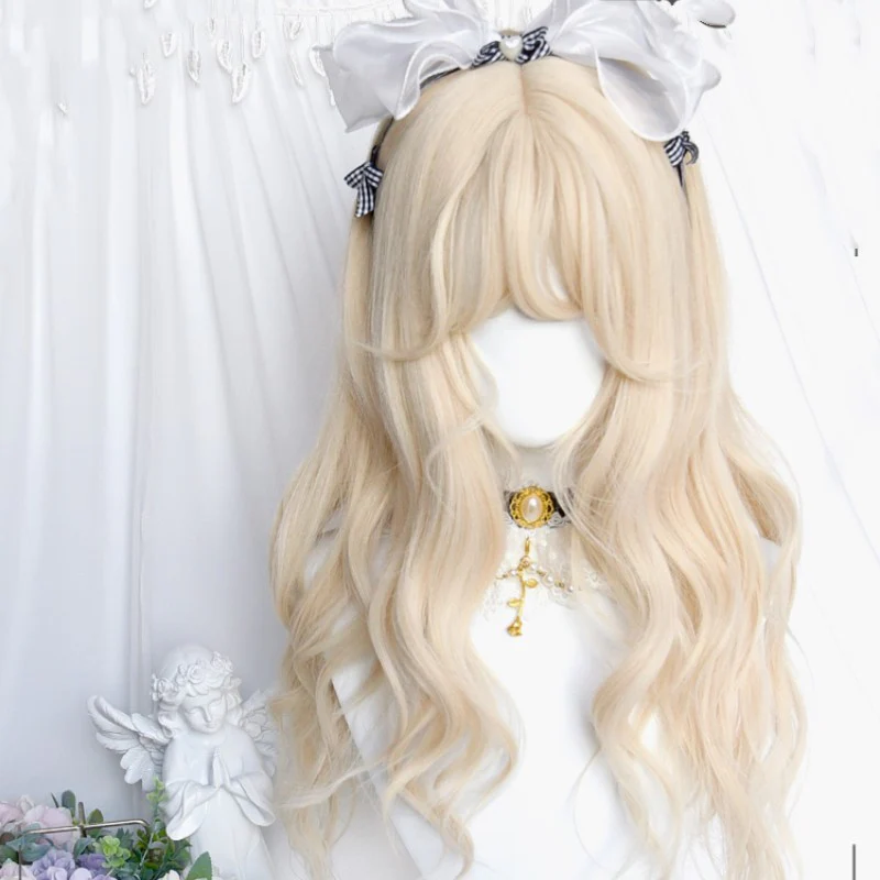 Short Platinum Wool Curly Wig  HA1694 - Image 2