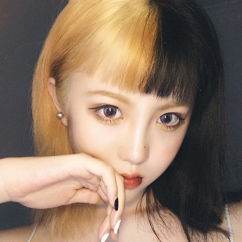 Shuangpin medium length straight hair HA0992 - Image 5