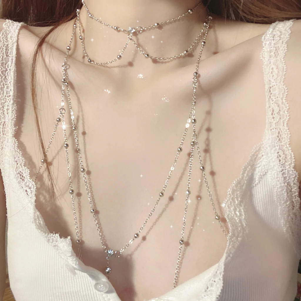 Silver Titanium Body Chain  HA2120 - Image 2