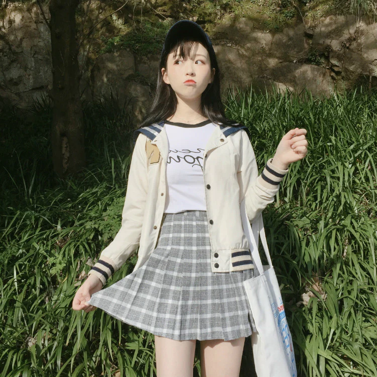 Slim A-Line High Waist Pleated Skirt    HA0693 - Image 3