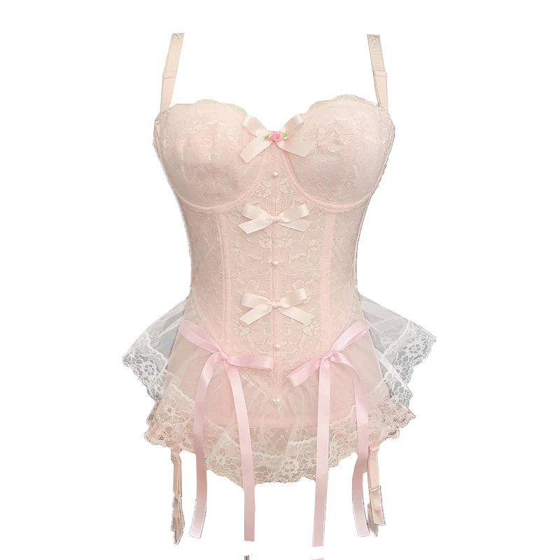 Pink lace top HA0624 - Image 10