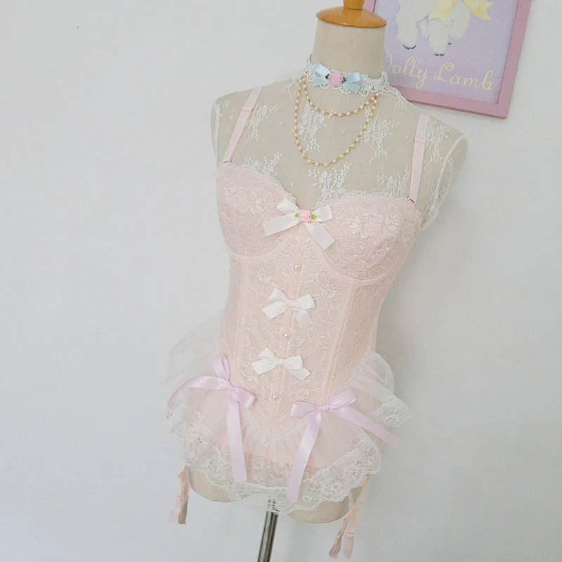 Pink lace top HA0624 - Image 7
