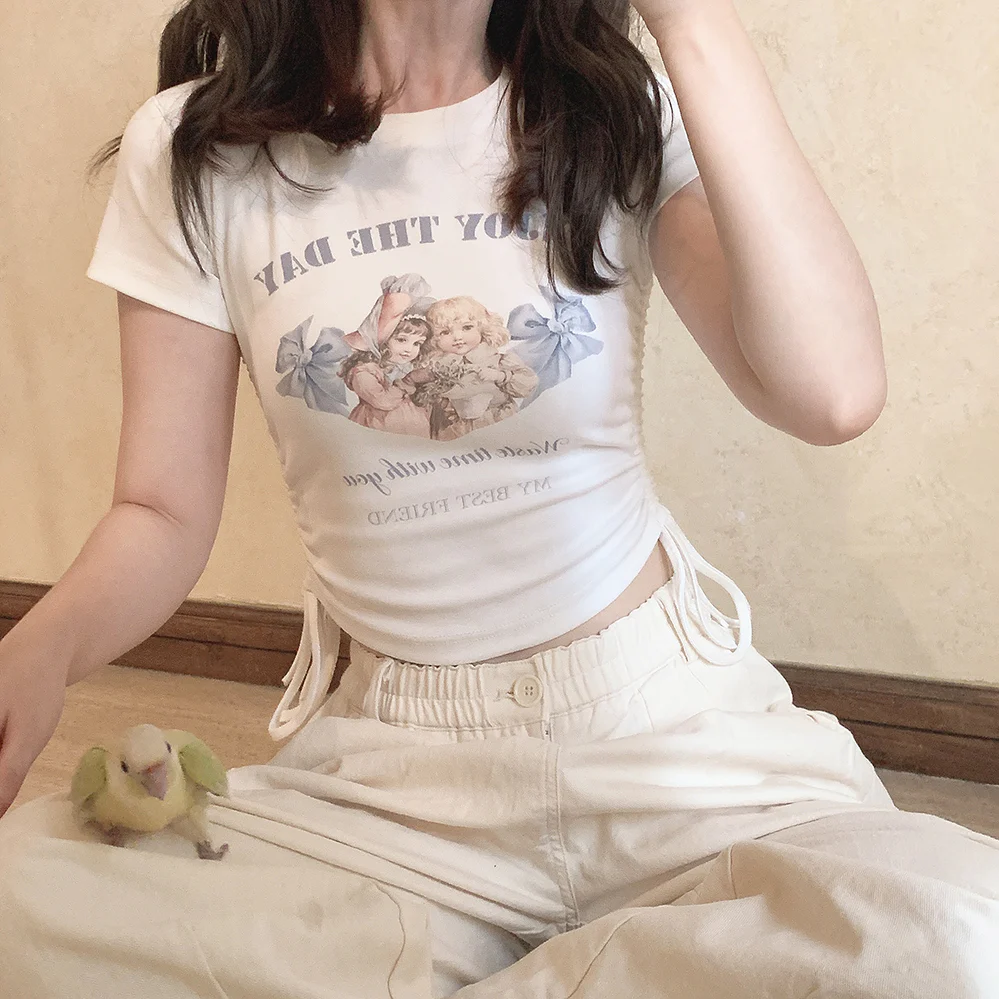 Slim fit drawstring short sleeve HA0915 - Image 4