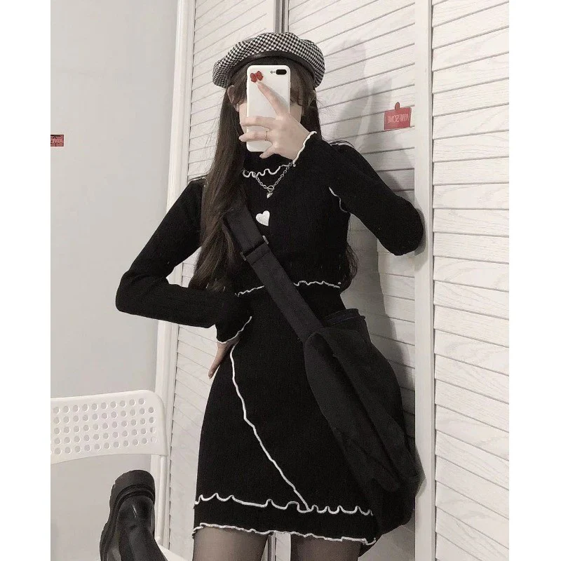 Slim fit knitted dress HA1522 - Image 2