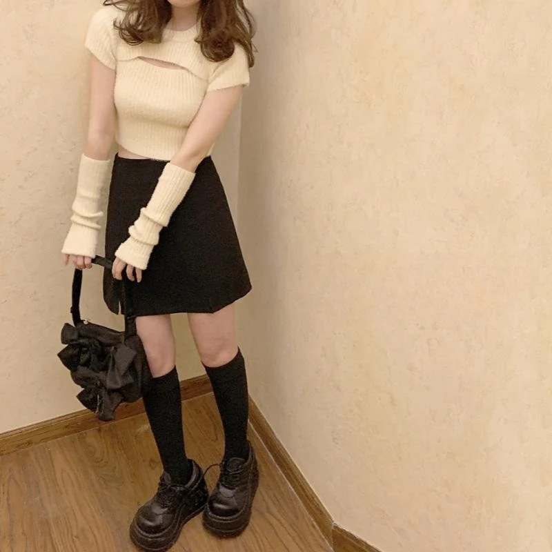Slim Fit Spice Sheath Sweater Dress  HA2170 - Image 4