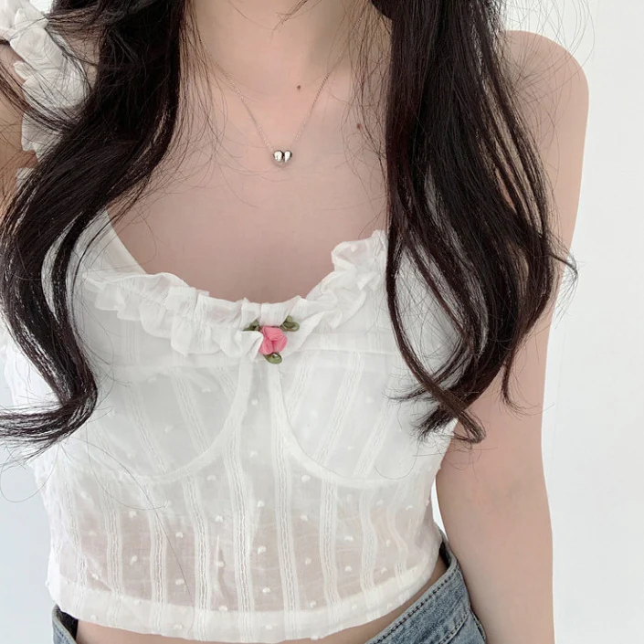 Slim flower vest  HA0563 - Image 2