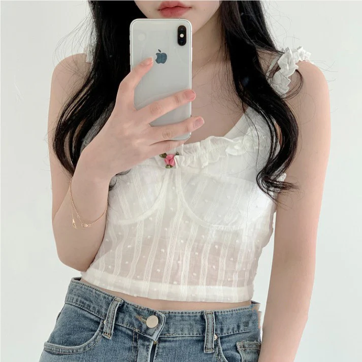 Slim flower vest  HA0563 - Image 5