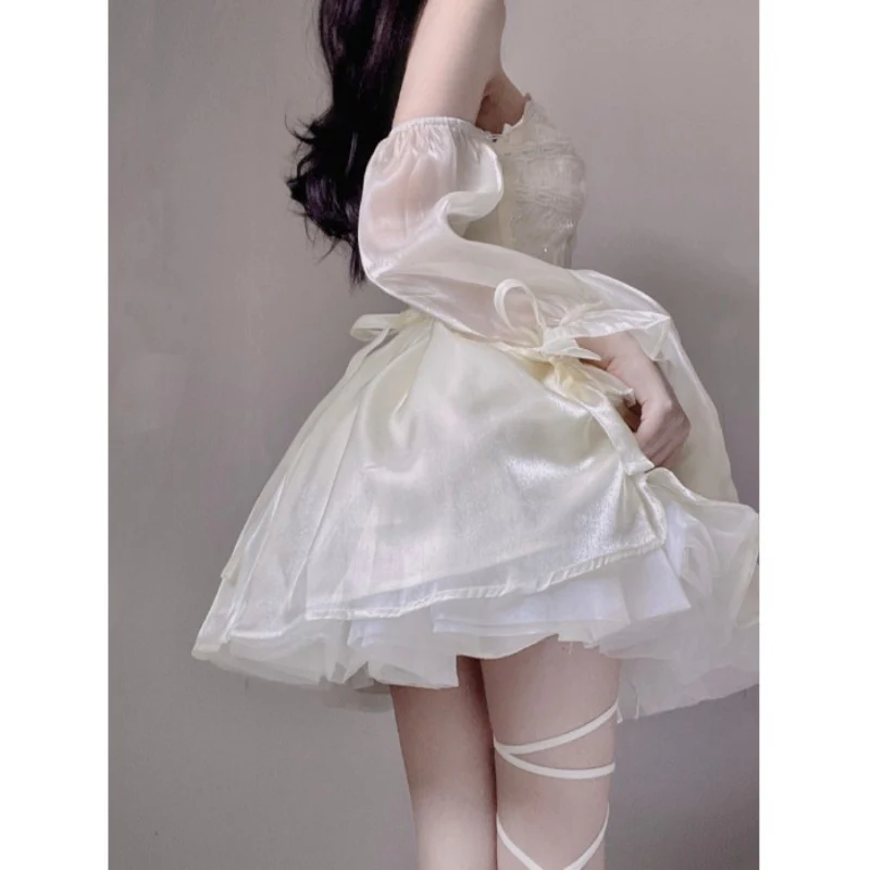 Slim sweet and spicy suspender dress   HA1605 - Image 3