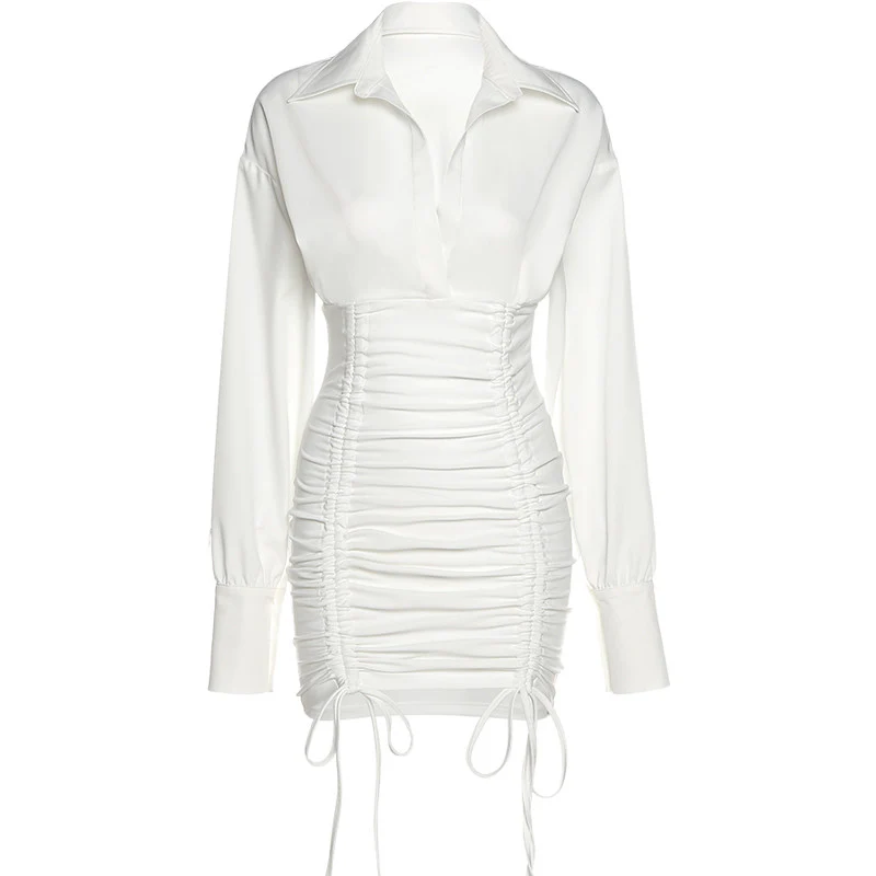 Smocked Slim Dress   HA1117 - Image 3