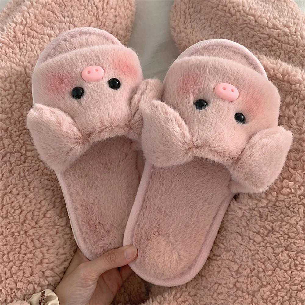 Soft cute piggy cotton slippers HA1347 - Image 3