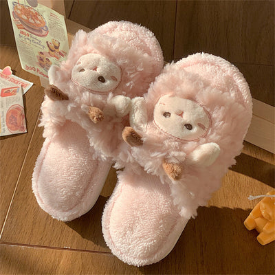 Soft cute piggy cotton slippers HA1347 - Image 6