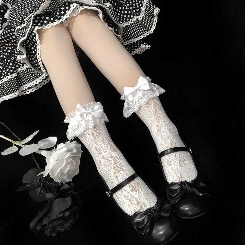 Soft girl lolita medium stockings   HA1503 - Image 2