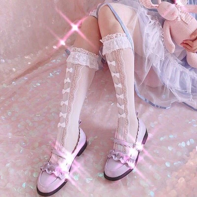 Soft girl lolita medium stockings   HA1503 - Image 6