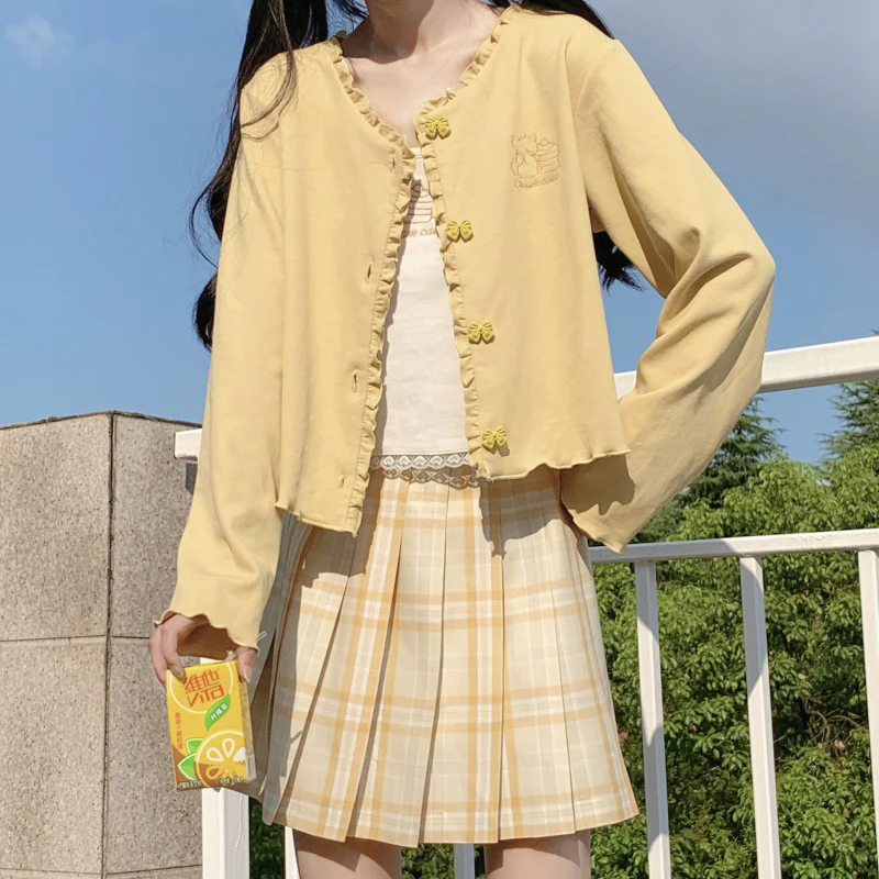Soft Sling Floral Button Long Sleeve Cardigan Set HA0392 - Image 4