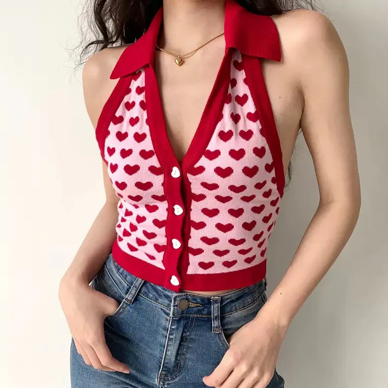 Spice Girls V-Neck Halter Camisole  HA1134 - Image 2