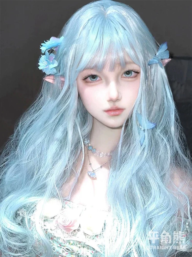 ใStar DreamใBlue Long Curly Wig HA2633 - Image 3