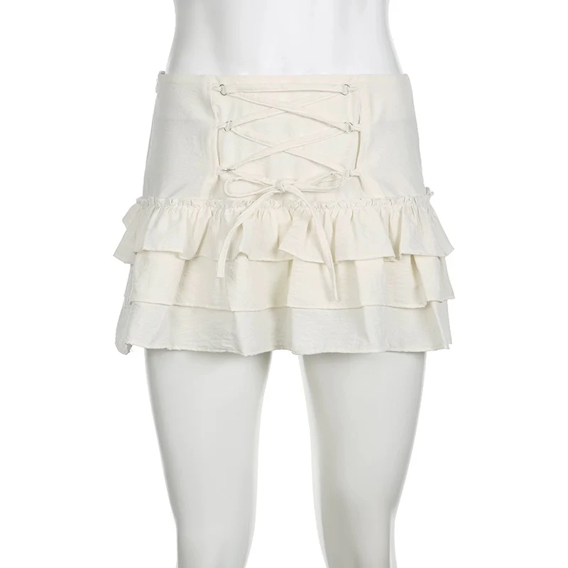 Strapped low waist pleated skirt HA2358 - Image 5