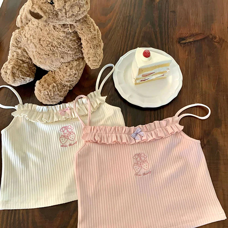 Strawberry Embroidered Camisole   HA0426 - Image 3