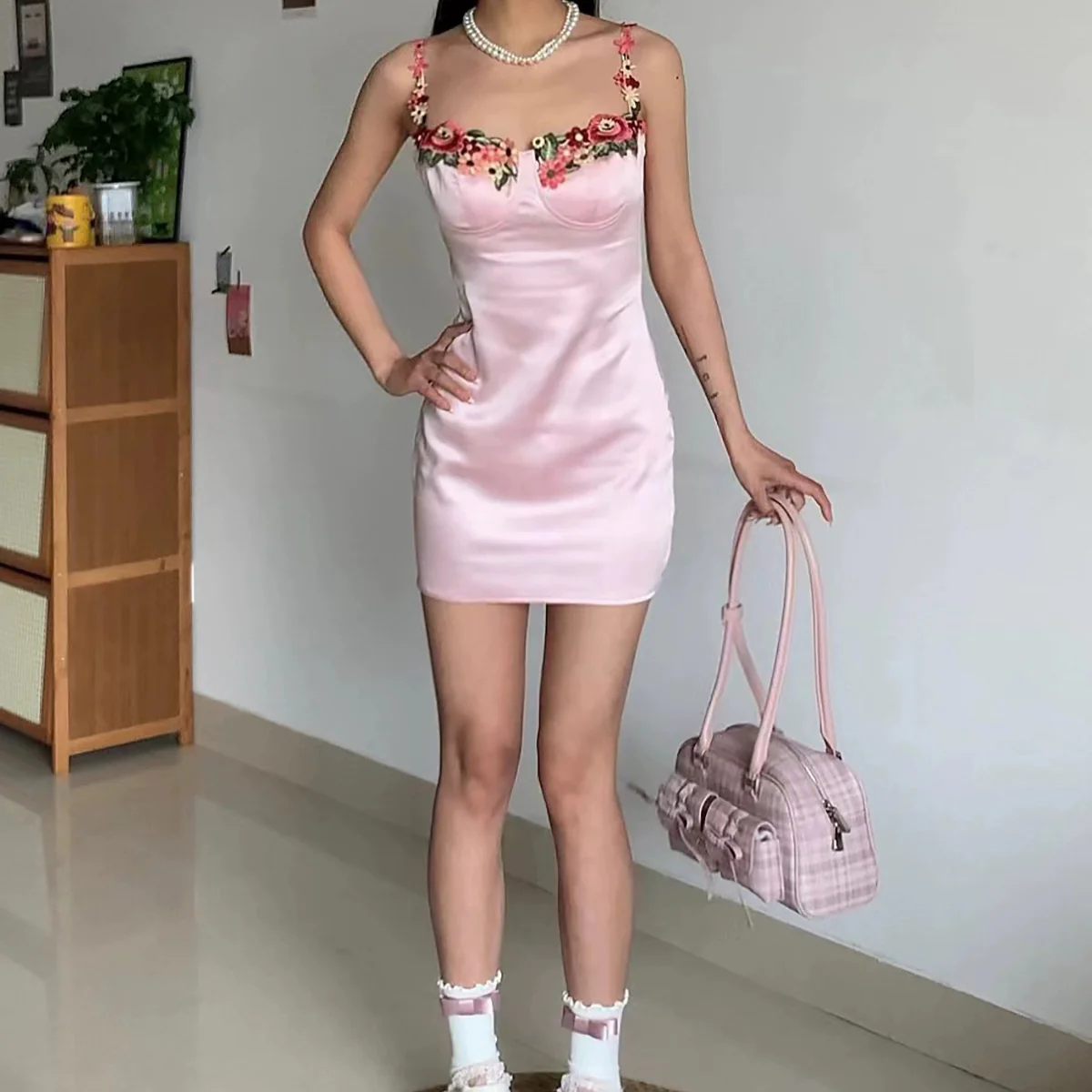 Summer fresh suspender dress HA2486 - Image 5