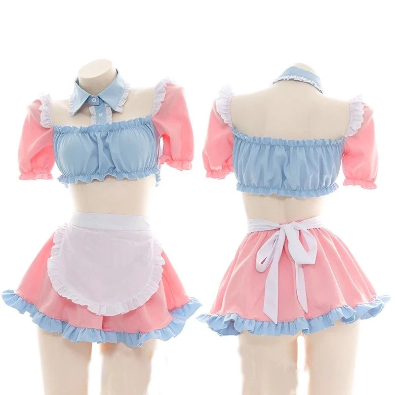 Super cute pink blue soft cute maid suit   HA0545 - Image 2