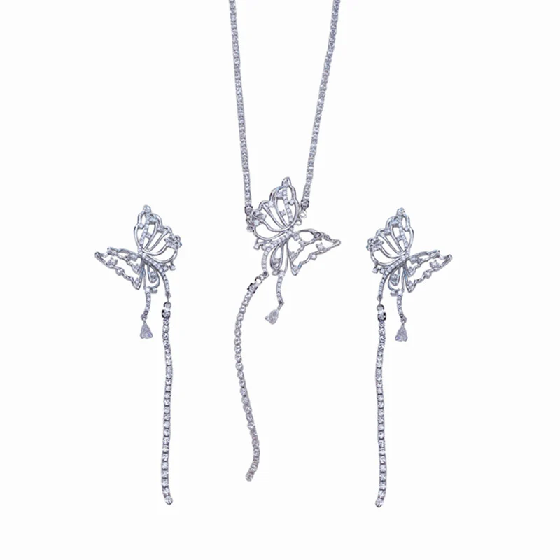 Super fairy butterfly tassel clavicle chain   HA1231 - Image 5
