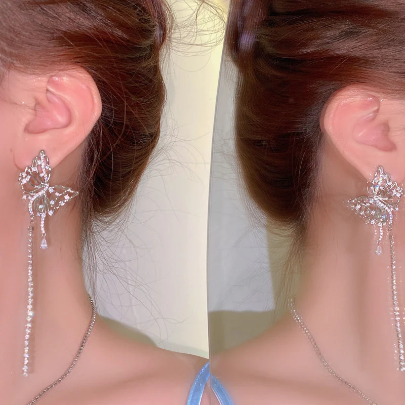 Super fairy butterfly tassel clavicle chain   HA1231 - Image 6