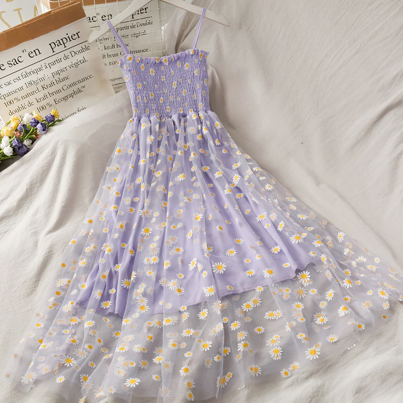 Super fairy daisy mesh suspender dress  HA0864 - Image 2