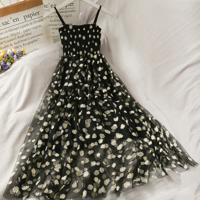 Super fairy daisy mesh suspender dress  HA0864 - Image 5
