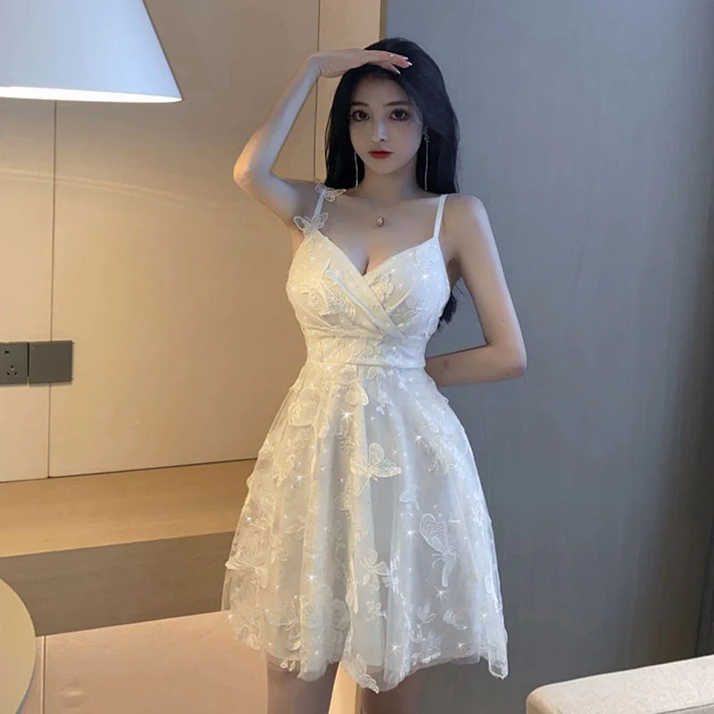 Super Fairy Mesh Puffy Sling Dress   HA1901 - Image 4