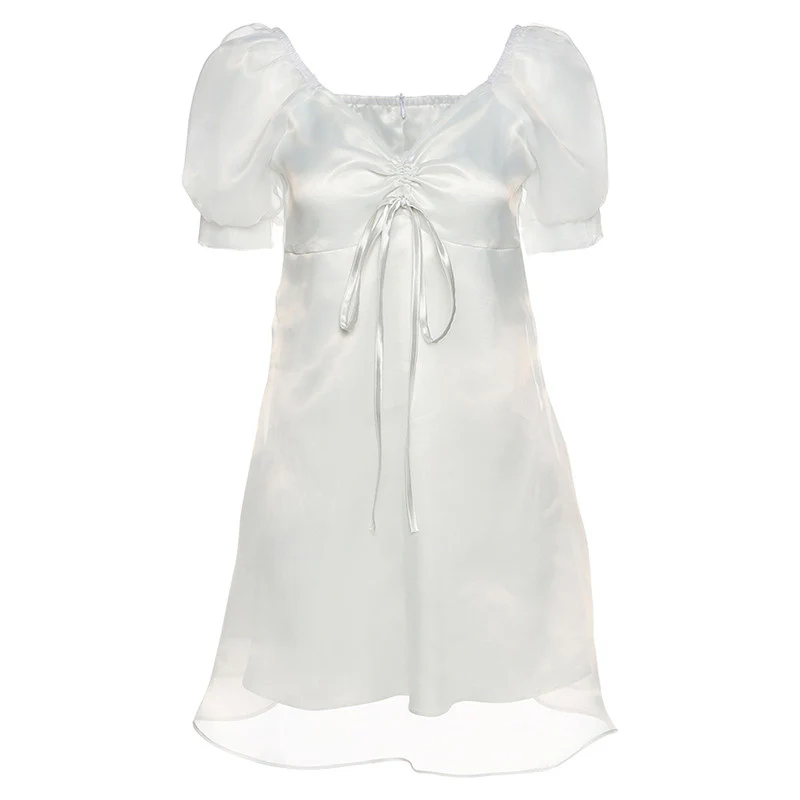 Super fairy temperament pure mesh dress   HA0838 - Image 5