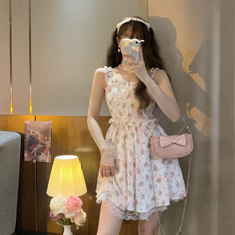 Sweet and Chic Gentle Floral Dress  HA0629 - Image 4