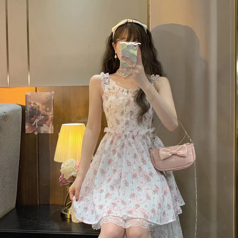 Sweet and Chic Gentle Floral Dress  HA0629 - Image 5