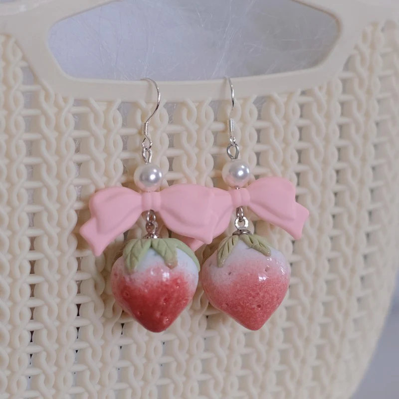 Sweet and cute bow earrings and ear clips   HA1971 - Image 3