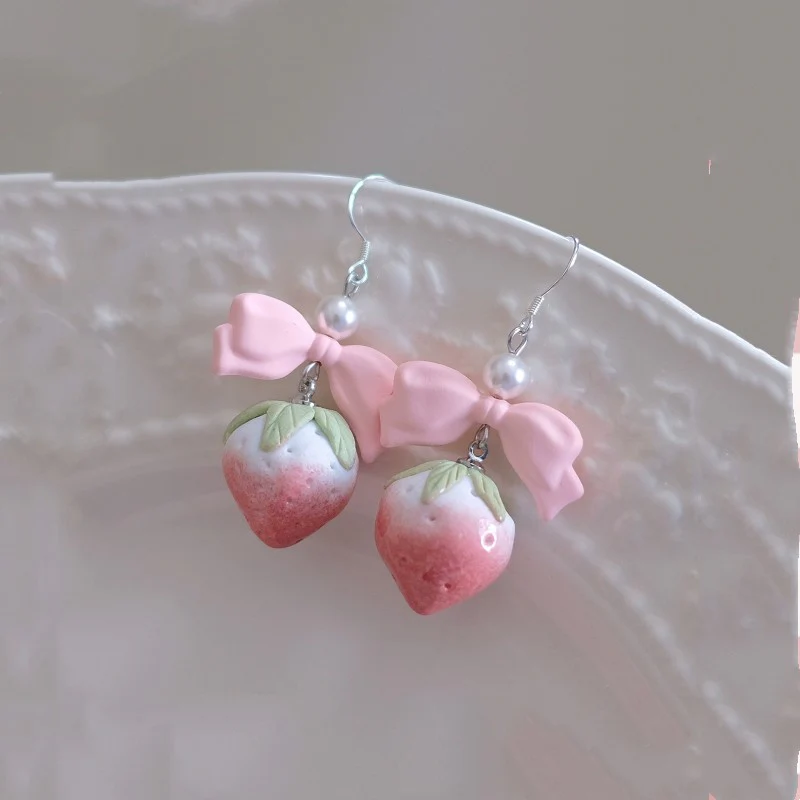 Sweet and cute bow earrings and ear clips   HA1971 - Image 4