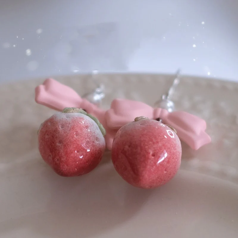 Sweet and cute bow earrings and ear clips   HA1971 - Image 5