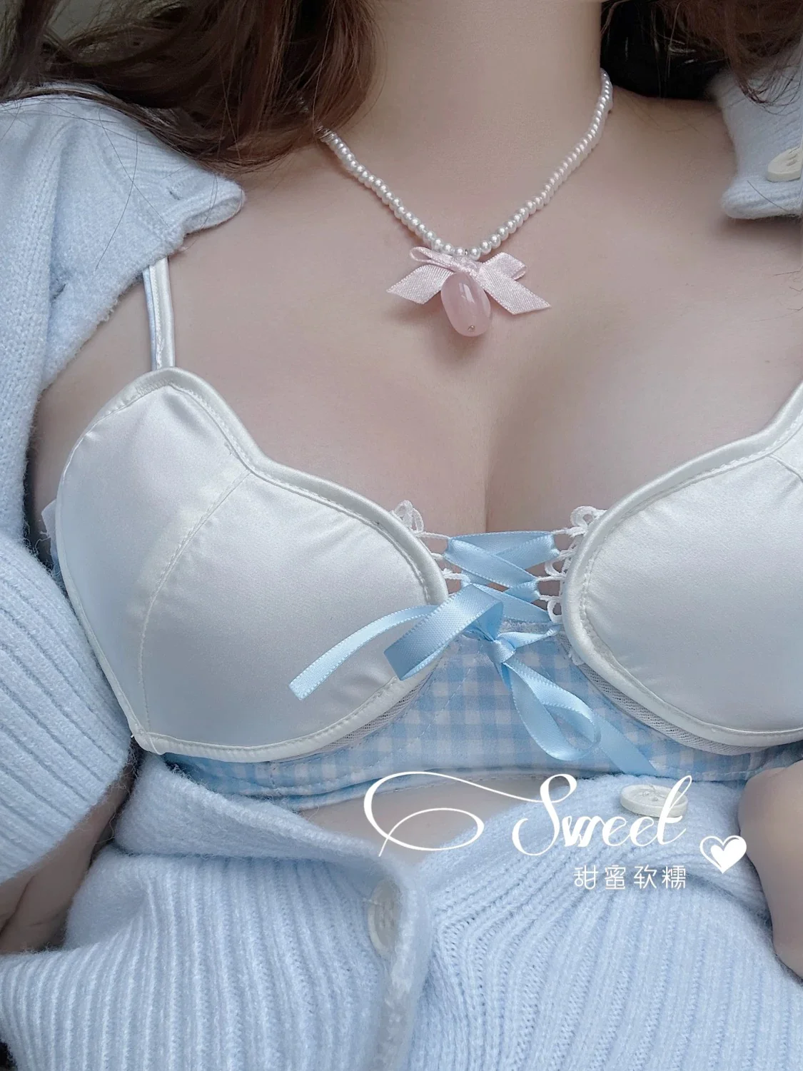 Sweet and cute girl heart underwear set HA2624 - Image 4