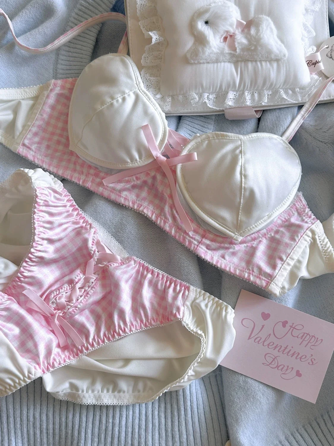 Sweet and cute girl heart underwear set HA2624 - Image 5