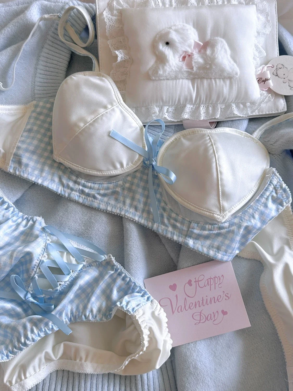 Sweet and cute girl heart underwear set HA2624 - Image 6