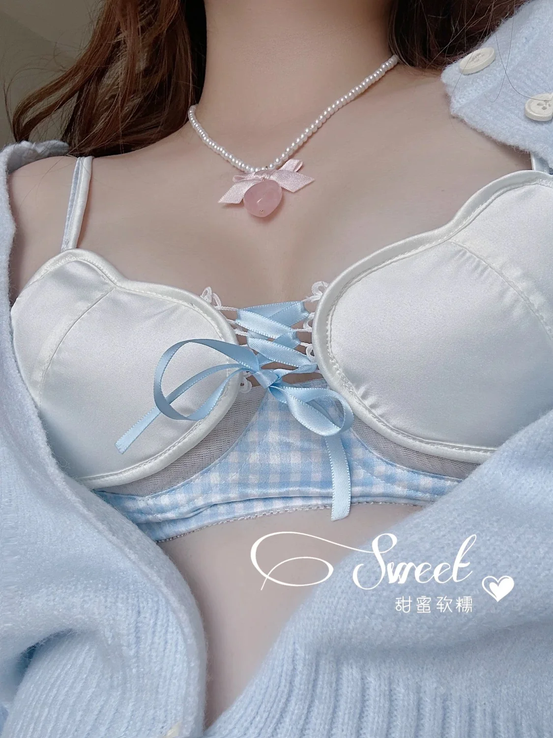 Sweet and cute girl heart underwear set HA2624 - Image 7