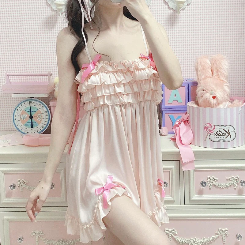 Sweet and cute pink girl nightdress   HA1966 - Image 2