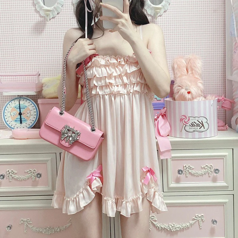 Sweet and cute pink girl nightdress   HA1966 - Image 4