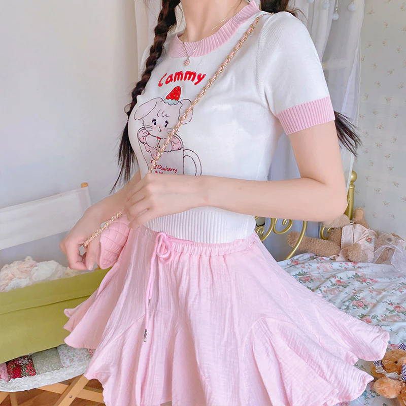 Sweet and cute short sleeve t-shirt    HA0527 - Image 2
