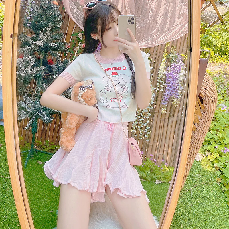 Sweet and cute short sleeve t-shirt    HA0527 - Image 5