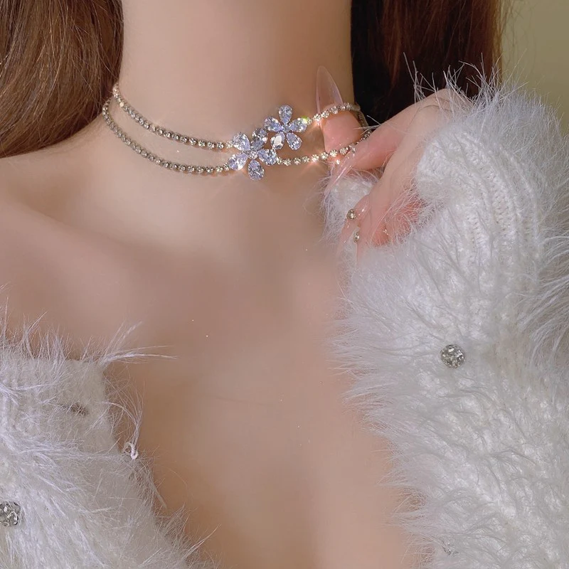 Sweet and Delicate Clavicle Chain  HA1795 - Image 3